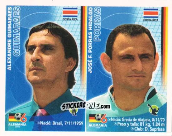 Cromo Alexandre Guimarães / José Francisco Porras