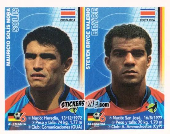 Cromo Mauricio Solís / Steven Bryce