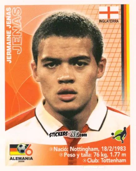 Cromo Jermaine Jenas - Mundial Alemania 2006 n. 74 - Navarrete