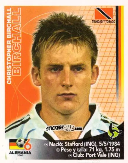 Cromo Chris Birchall - Mundial Alemania 2006 n. 89 - Navarrete