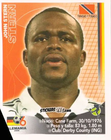 Sticker Stern John - Mundial Alemania 2006 n. 97 - Navarrete