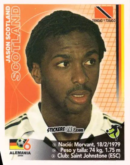 Figurina Jason Scotland - Mundial Alemania 2006 n. 99 - Navarrete