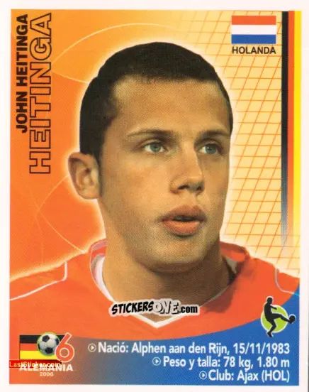 Figurina John Heitinga - Mundial Alemania 2006 n. 142 - Navarrete