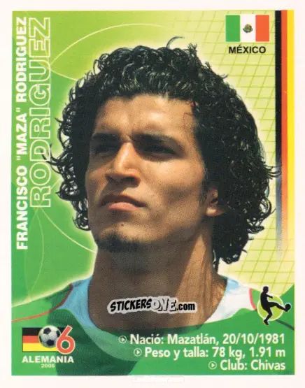 Cromo Francisco Javier Rodríguez - Mundial Alemania 2006 n. 177 - Navarrete