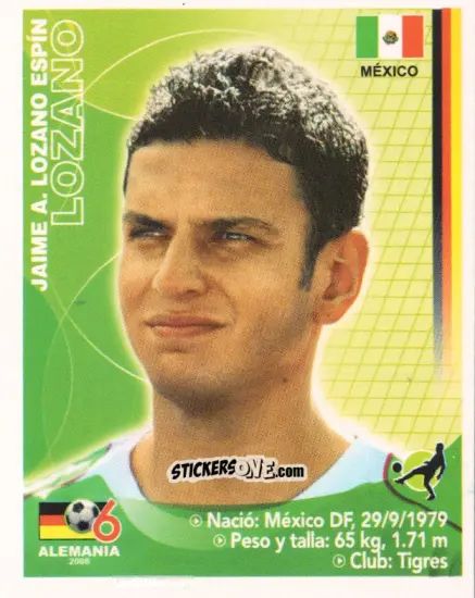 Cromo Jaime Lozano - Mundial Alemania 2006 n. 181 - Navarrete