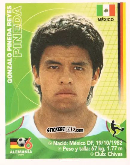 Figurina Gonzalo Pineda - Mundial Alemania 2006 n. 183 - Navarrete