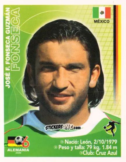 Cromo Francisco Fonseca - Mundial Alemania 2006 n. 188 - Navarrete