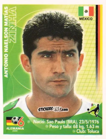 Cromo Zinha - Mundial Alemania 2006 n. 189 - Navarrete