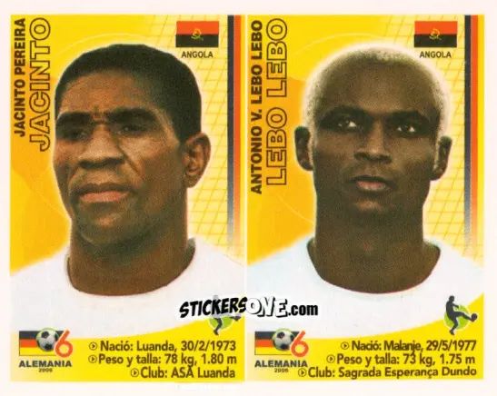 Figurina Jacinto Pereira / Lebo Lebo - Mundial Alemania 2006 n. 220 - Navarrete