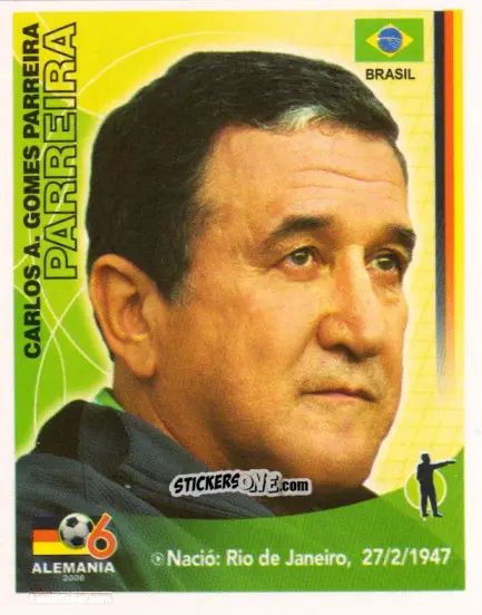 Sticker Carlos Alberto Parreira - Mundial Alemania 2006 n. 281 - Navarrete