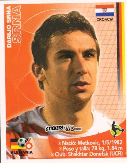 Figurina Darijo Srna - Mundial Alemania 2006 n. 301 - Navarrete