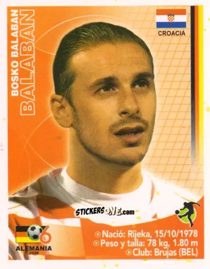 Figurina Bosko Balaban - Mundial Alemania 2006 n. 312 - Navarrete