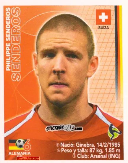 Figurina Philippe Senderos - Mundial Alemania 2006 n. 358 - Navarrete