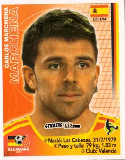 Sticker Carlos Marchena - Mundial Alemania 2006 n. 393 - Navarrete