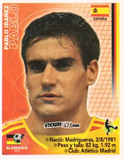 Figurina Pablo Ibáñez - Mundial Alemania 2006 n. 394 - Navarrete