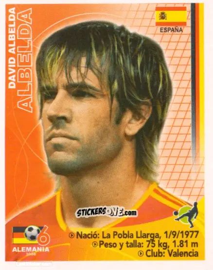 Cromo David Albelda - Mundial Alemania 2006 n. 397 - Navarrete