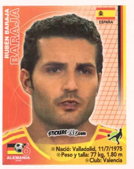 Sticker Rubén Baraja - Mundial Alemania 2006 n. 399 - Navarrete