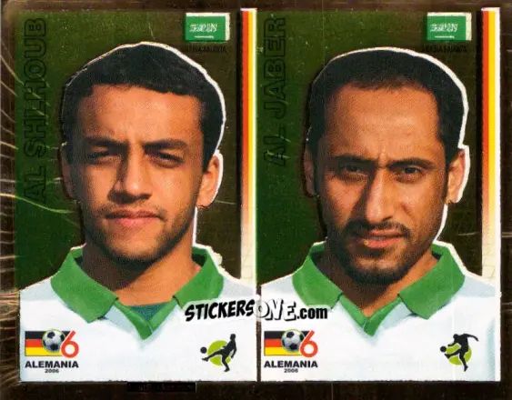 Figurina Mohammad Al-Shalhoub / Sami Al-Jaber - Mundial Alemania 2006 n. 439 - Navarrete