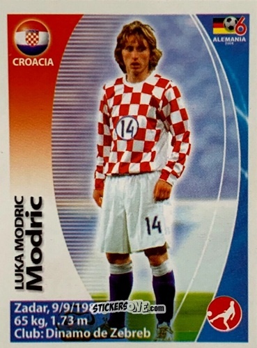 Figurina Luka Modric - Mundial Alemania 2006. Ediciòn Extraordinaria n. 350 - Navarrete