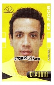 Cromo Cláudio - Campeonato Brasileiro 2008 n. 454 - Panini