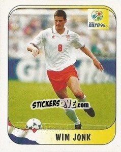 Figurina Wim Jonk - UEFA Euro England 1996 n. 61a - Merlin