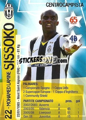 Figurina Mohamed Sissoko - Juventus. I Piu Forti Siamo Noi n. 48 - Edibas