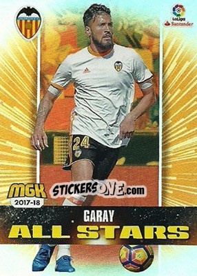 Cromo Garay - Liga 2017-2018. Megacracks n. 512 - Panini
