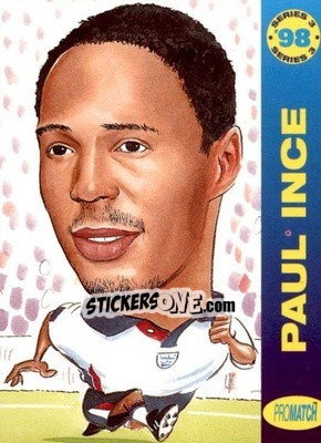 Sticker P.Ince - 1998 Series 3 n. WC12 - Promatch