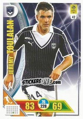 Cromo Jérémy Toulalan - FOOT 2017-2018. Adrenalyn XL n. 42 - Panini