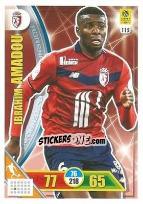Figurina Ibrahim Amadou - FOOT 2017-2018. Adrenalyn XL n. 115 - Panini