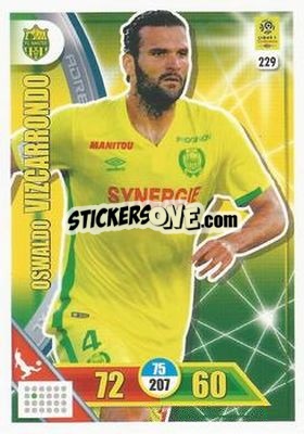 Figurina Oswaldo Vizcarrondo - FOOT 2017-2018. Adrenalyn XL n. 229 - Panini