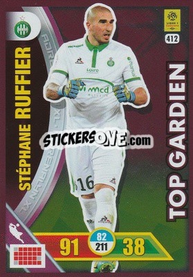 Figurina Stéphane Ruffier - FOOT 2017-2018. Adrenalyn XL n. 412 - Panini