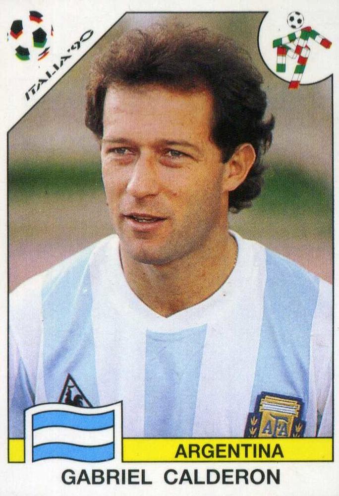 Figurina Gabriel Calderon (Argentina) - World Cup Story n. 228 - Panini