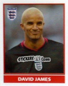Figurina David James - England 2004 n. 188 - Merlin