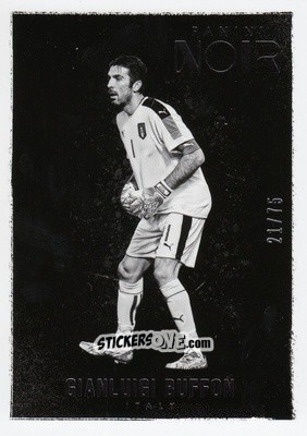 Figurina Gianluigi Buffon - Noir Soccer 2016-2017 n. 52 - Panini