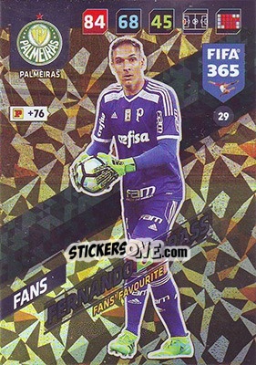 Figurina Fernando Prass - FIFA 365: 2017-2018. Adrenalyn XL n. 29 - Panini
