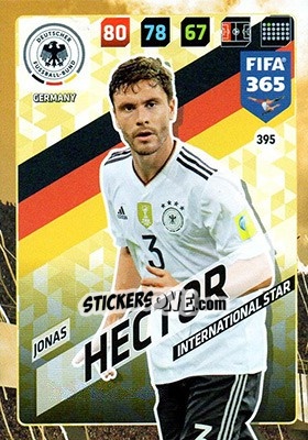 Figurina Jonas Hector - FIFA 365: 2017-2018. Adrenalyn XL n. 395 - Panini