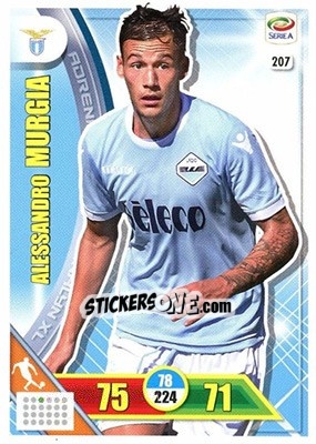 Cromo Alessandro Murgia - Calciatori 2017-2018. Adrenalyn XL n. 207 - Panini