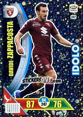 Cromo Davide Zappacosta - Calciatori 2017-2018. Adrenalyn XL n. 397 - Panini