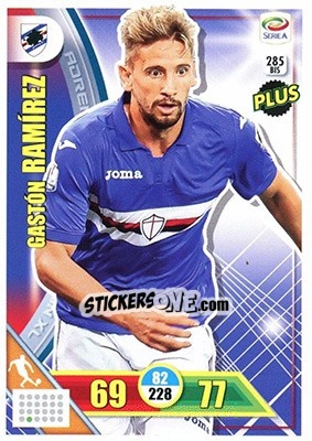 Cromo Gastón Ramírez - Calciatori 2017-2018. Adrenalyn XL n. 285BIS - Panini