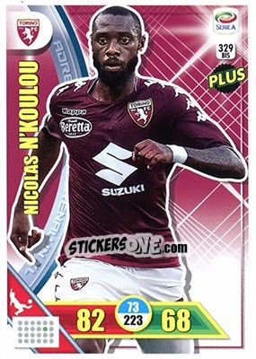 Cromo Nicolas N'Koulou - Calciatori 2017-2018. Adrenalyn XL n. 329BIS - Panini