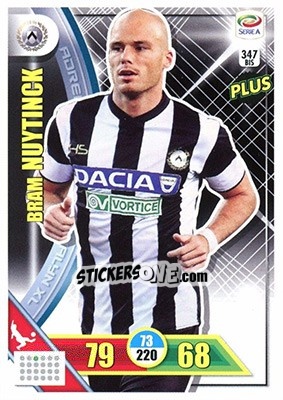 Cromo Bram Nuytinck - Calciatori 2017-2018. Adrenalyn XL n. 347BIS - Panini