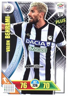 Cromo Valon Behrami - Calciatori 2017-2018. Adrenalyn XL n. 353BIS - Panini