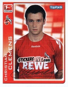 Sticker Christian Clemens - German Football Bundesliga 2010-2011 n. 182 - Topps
