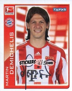 Figurina Martin Demichelis - German Football Bundesliga 2010-2011 n. 304 - Topps
