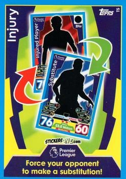 Sticker Injury - English Premier League 2017-2018. Match Attax n. T5 - Topps