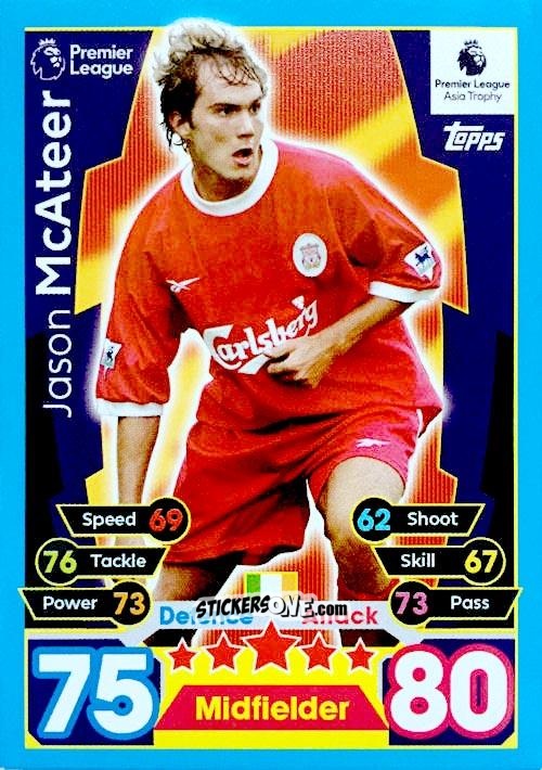 Figurina Jason Mcateer - English Premier League 2017-2018. Match Attax n. PLAT5 - Topps
