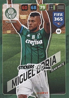 Figurina Miguel Borja - FIFA 365: 2017-2018. Adrenalyn XL - Nordic edition n. 44 - Panini