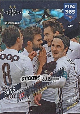 Figurina Rosenborg BK - FIFA 365: 2017-2018. Adrenalyn XL - Nordic edition n. 249 - Panini