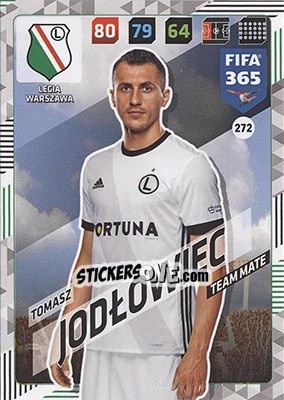 Cromo Tomasz Jodłowiec - FIFA 365: 2017-2018. Adrenalyn XL - Nordic edition n. 272 - Panini
